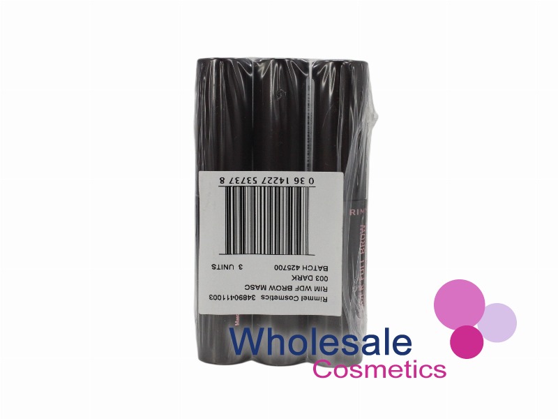 1 x Rimmel Wonder'Full 24HR Brow Mascara  - 003 DARK BROWN